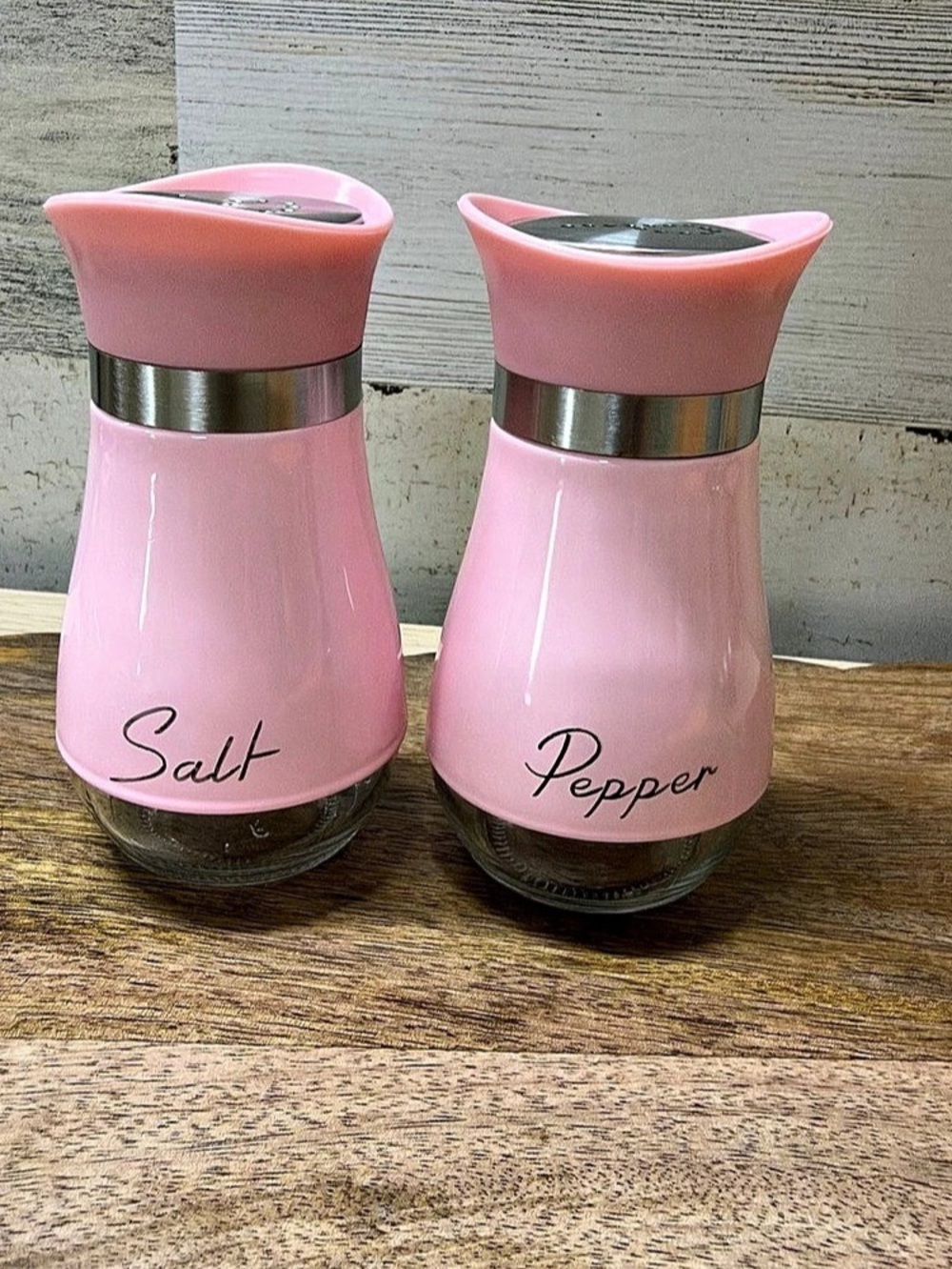 Pink Salt & Pepper Shaker Set